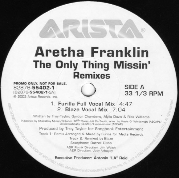 descargar álbum Aretha Franklin - The Only Thing Missin