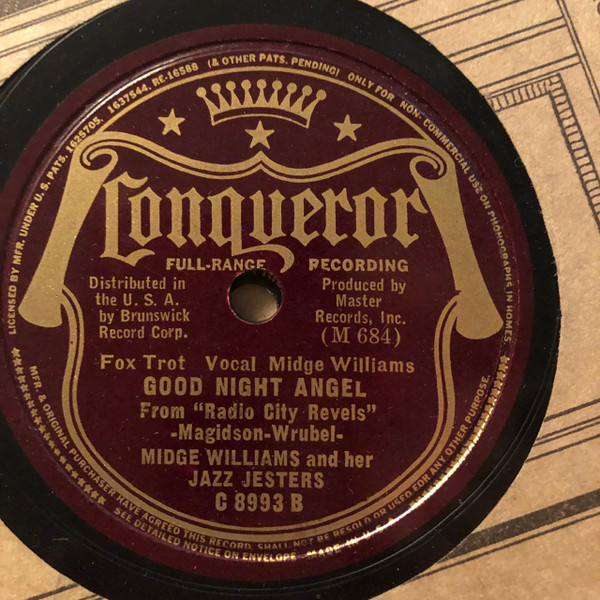 Norman Cloutier And His Merry Madcaps / Midge Williams And Her Jazz Jesters  – Always And Always / Good Night Angel (1938