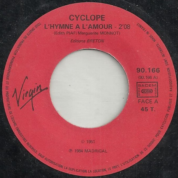 last ned album CYCLOPE - Lhymne à Lamour
