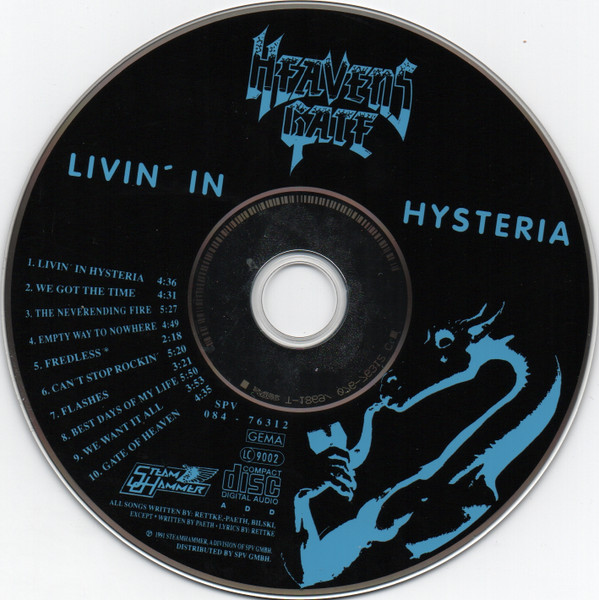 Album herunterladen Heavens Gate - Livin In Hysteria
