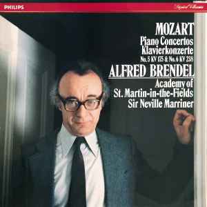 Mozart, Academy Of St. Martin-in-the-Fields, Sir Neville Marriner, Alfred  Brendel – Piano Concertos No. 5 KV 175 & No. 6 KV 238 (1985, Vinyl) -  Discogs