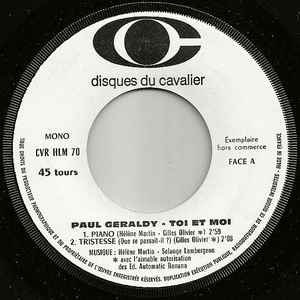 Paul Géraldy - Toi Et Moi album cover