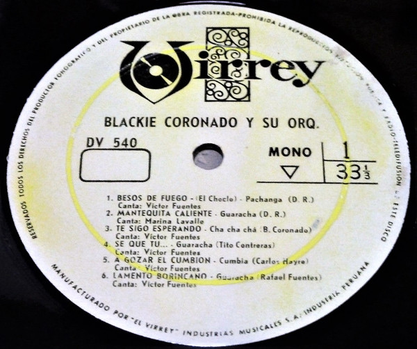 last ned album Blackie Coronado Y Su Orquesta - Blackie Coronado Y Su Orquesta