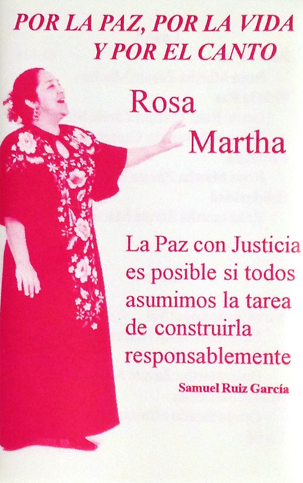 descargar álbum Rosa Martha Zárate Macías - Por La Paz Por La Vida Y Por El Canto