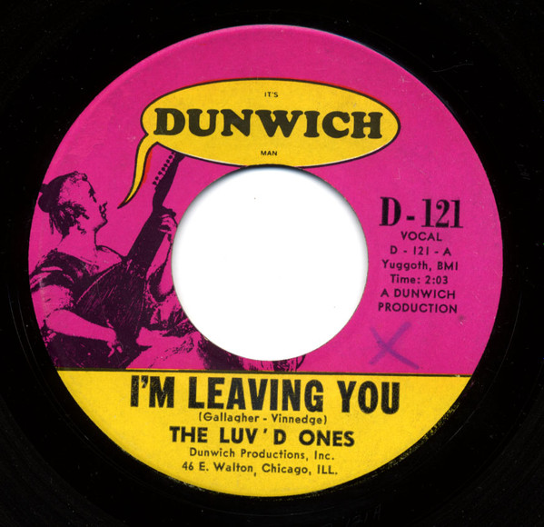 The Luv'd Ones – I'm Leaving You / Walkin' The Dog (1966, Vinyl