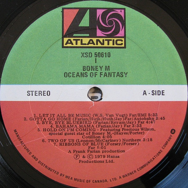 Boney M. - Oceans Of Fantasy | Atlantic (XSD 50610) - 4