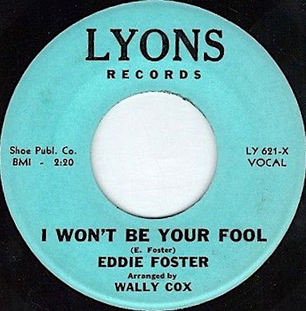 lataa albumi Eddie Foster - I Wont Be Your Fool I May Be Wrong