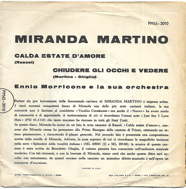baixar álbum Miranda Martino - Calda Estate DAmore