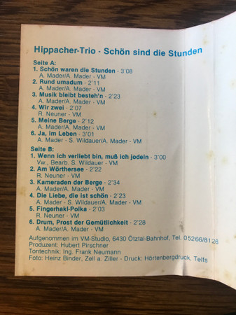 descargar álbum Hippacher Trio - Schön Sind Die Stunden