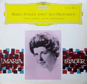 Maria Stader - Maria Stader Singt Aus Oratorien album cover