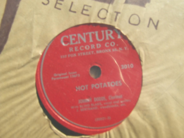 Johnny Dodds – Steal Away Blues / Hot Potatoes (1949, Script 
