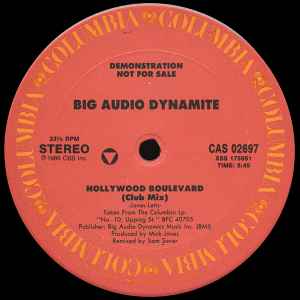 Big Audio Dynamite - Hollywood Boulevard album cover