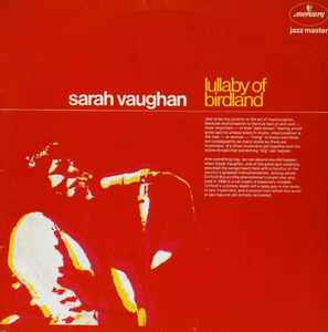 Sarah Vaughan - Lullaby Of Birdland album cover