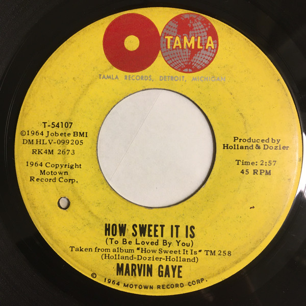 Marvin Gaye – How Sweet It Is (To Be Loved By You) (1964, Vinyl) - Discogs