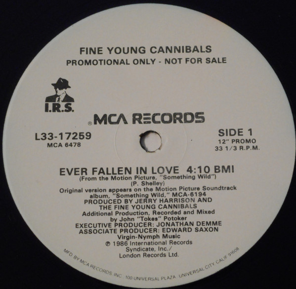 Fine Young Cannibals - Ever Fallen In Love | Releases | Discogs