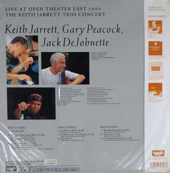 ladda ner album The Keith Jarrett Trio - Live At Open Theater East 1993 The Keith Jarrett Trio Concert