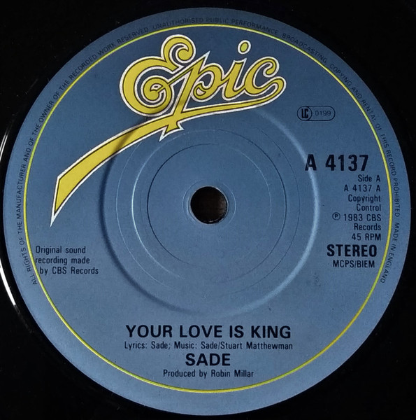 Sade = シャーデー – Your Love Is King = ユア・ラブ・イズ・キング 