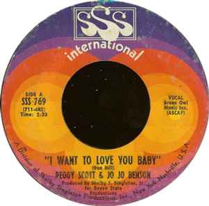 Peggy Scott & Jo Jo Benson - I Want To Love You Baby / We Got Our Bag album cover