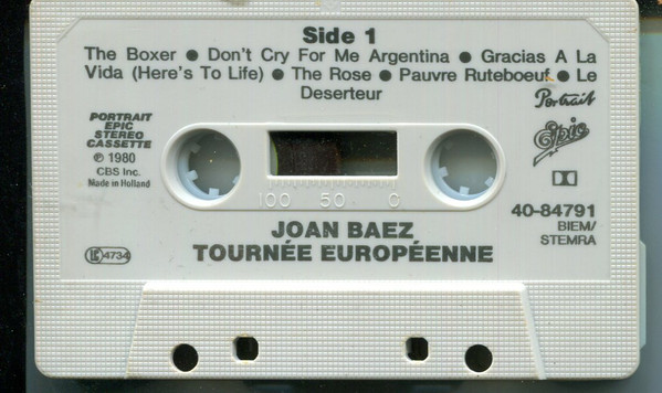 télécharger l'album Joan Baez - Tournée Européene