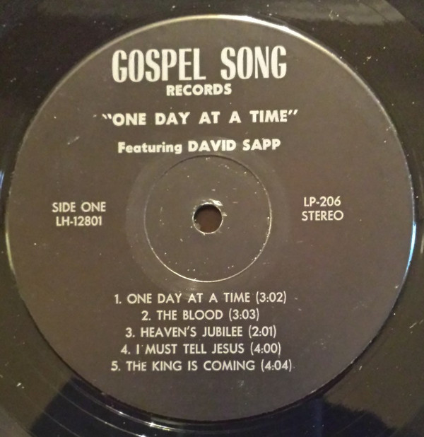 lataa albumi David Sapp - One Day At A Time