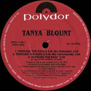 Tanya Blount - Through The Rain (The Remixes) album cover