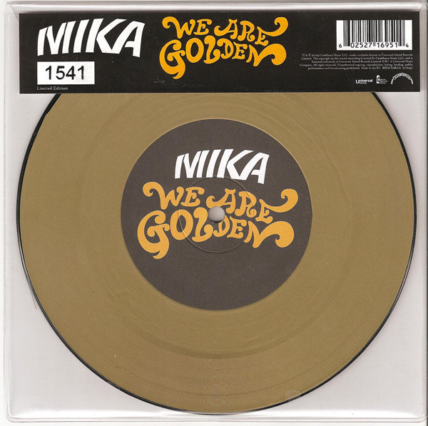 Mika We Are Golden Japanese Promo CD-R acetate — RareVinyl.com