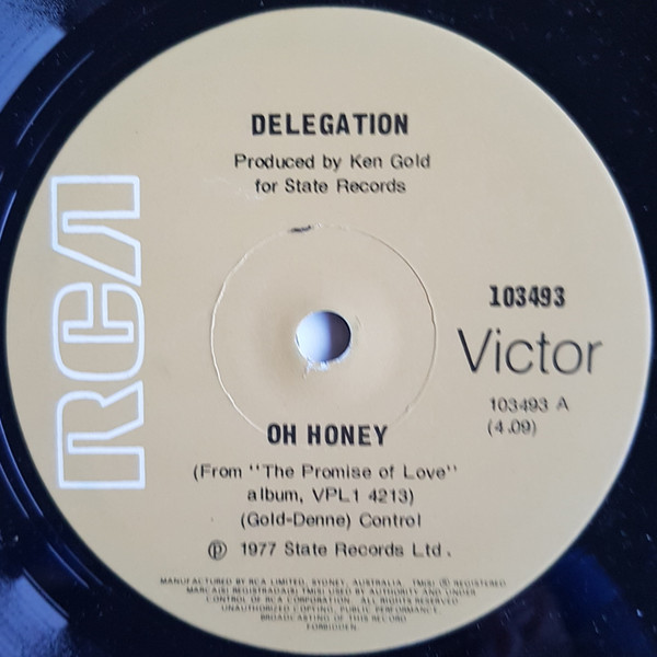 Delegation – Oh Honey (1978, Vinyl) - Discogs