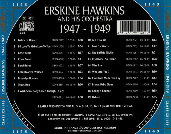 last ned album Erskine Hawkins And His Orchestra - 1947 1949