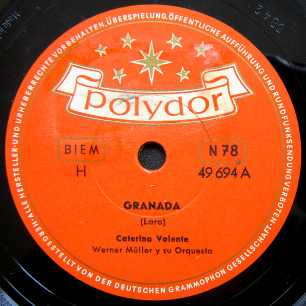 lataa albumi Caterina Valente, Werner Muller Y Su Orquesta - Granada Similau