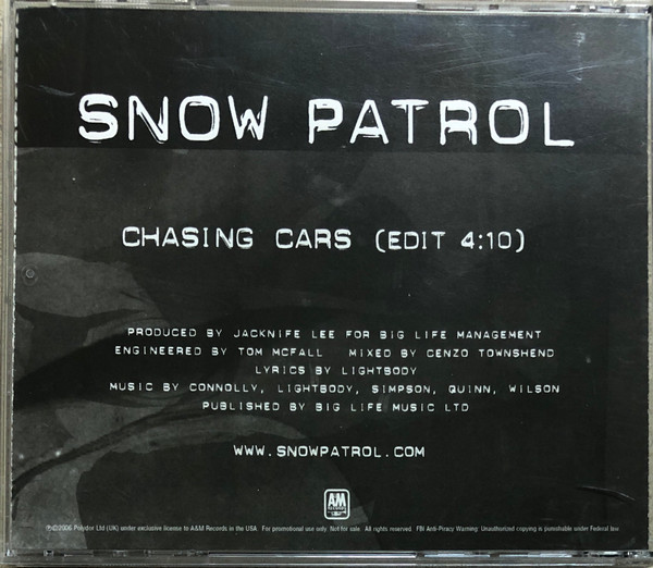 Chasing cars - Snow Patrol - CD single - Achat & prix