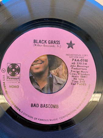 Bad Bascomb – Black Grass (1972, Vinyl) - Discogs