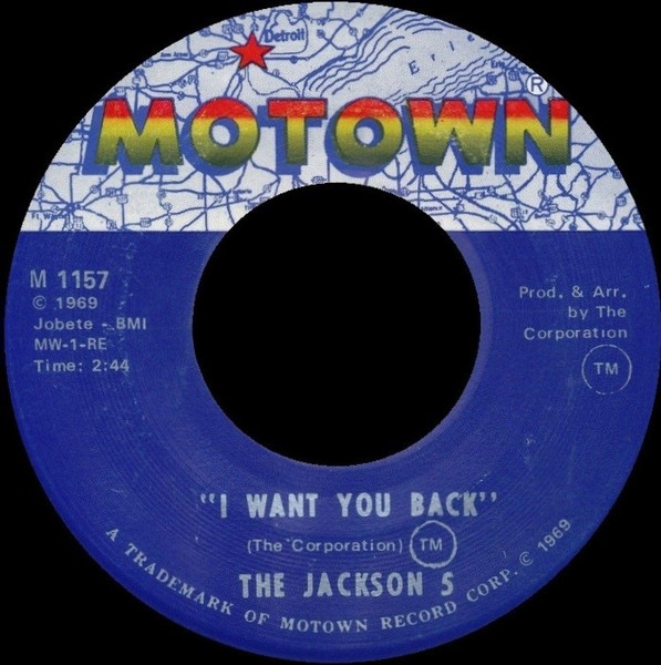 The Jackson 5 – I Want You Back / Who's Lovin You (1969, American ...