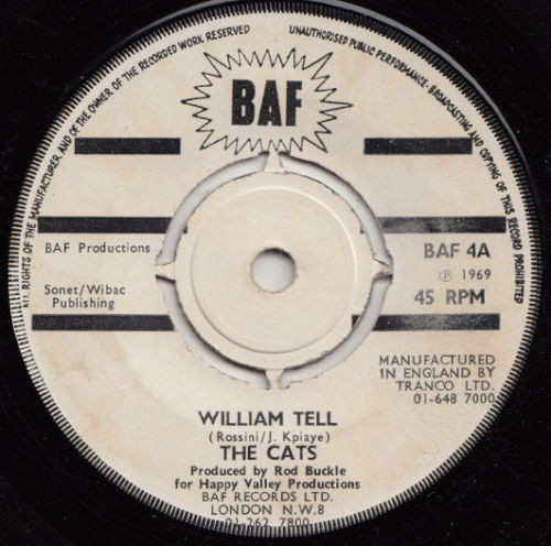 The Cats - William Tell / Love Walk Right In | BAF (BAF 4) - main