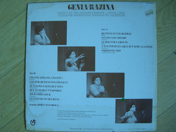 baixar álbum Download Genia Razina - Vieilles Chansons Russes et Tziganes album