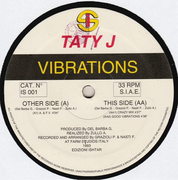 Taty J – Vibrations (1993, Vinyl) - Discogs