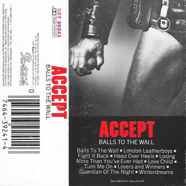Accept Balls To The Wall 1984 Cassette Discogs 9066