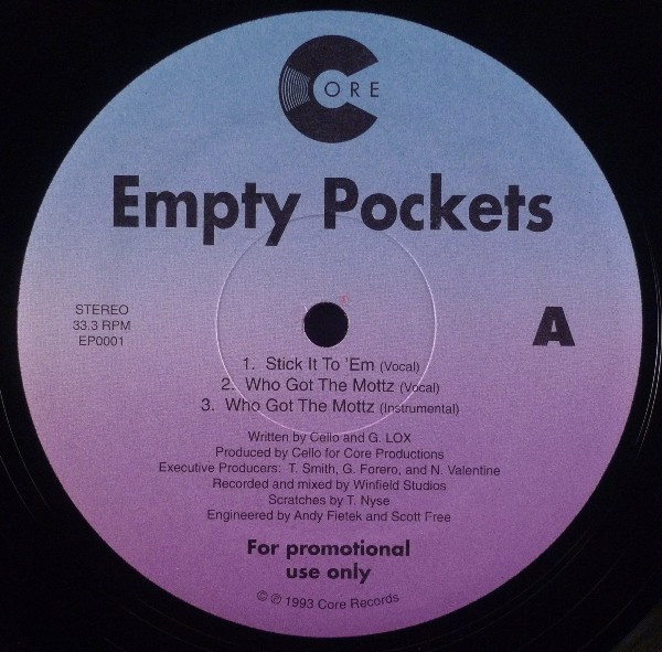 diamondEmpty Pockets / Who Got The Mottz  CD付き