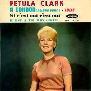 Pochette de l'album Petula Clark - A London (Allons Donc)