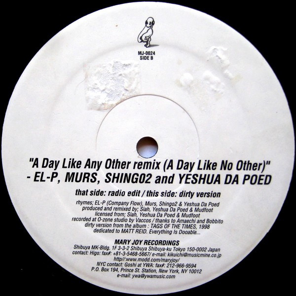 El-P, Murs, Shing02 & Yeshua Da Poed – A Day Like Any Other Remix