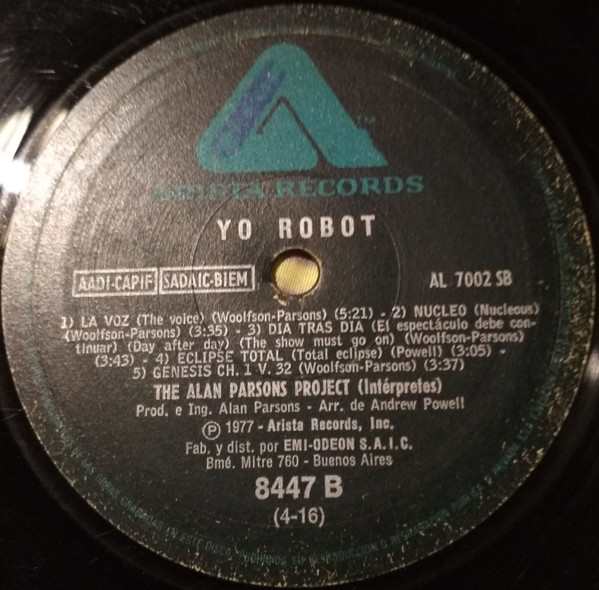 télécharger l'album The Alan Parsons Project - Yo Robot