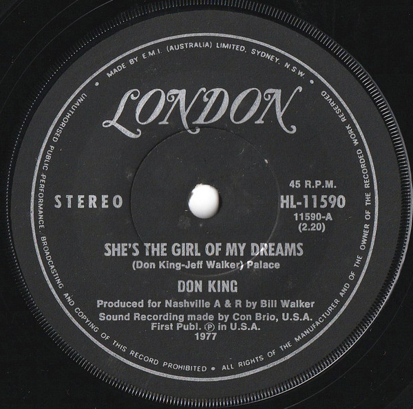 ladda ner album Don King - Shes The Girl Of My Dreams