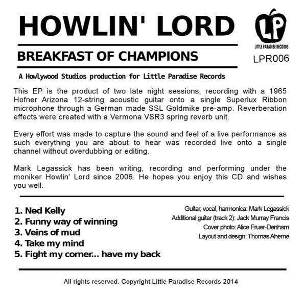 descargar álbum Howlin' Lord - Breakfast Of Champions
