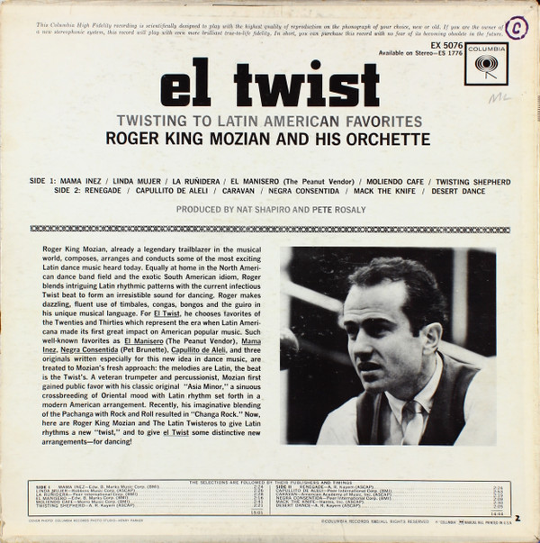 télécharger l'album Download Roger King Mozian And His Latin Twisteros - El Twist album