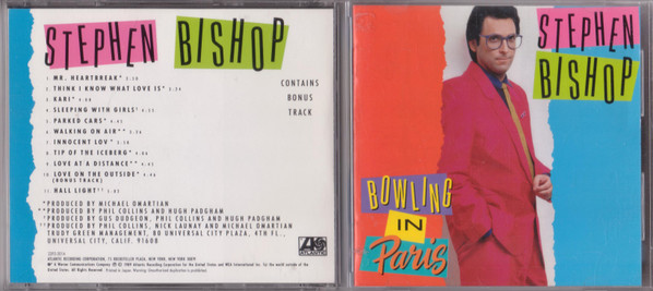 Stephen Bishop – Bowling In Paris (1989, CD) - Discogs