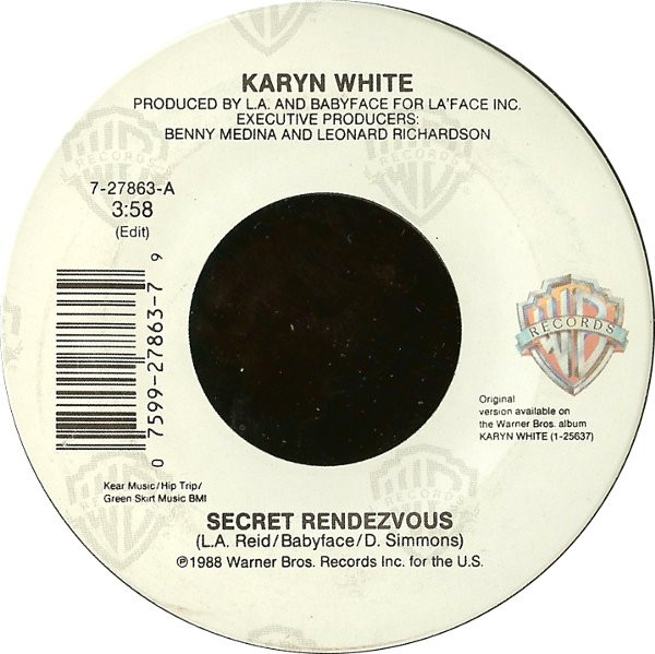 Karyn White – Secret Rendezvous (1988, Vinyl) - Discogs