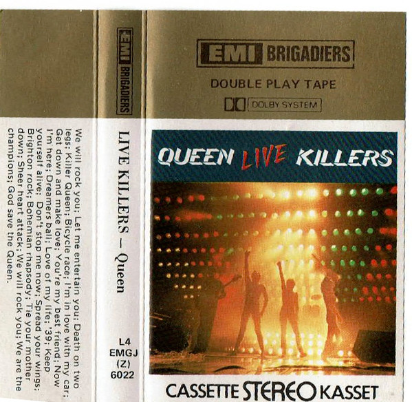 Queen – Live Killers (1979, Cassette) - Discogs