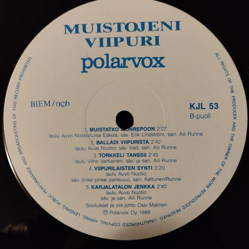 baixar álbum Various - Muistojeni Viipuri