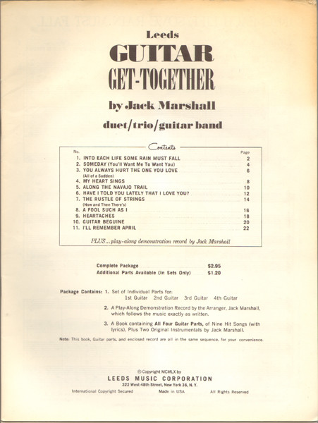 ladda ner album Jack Marshall - Leeds Guitar Get Together Volume One