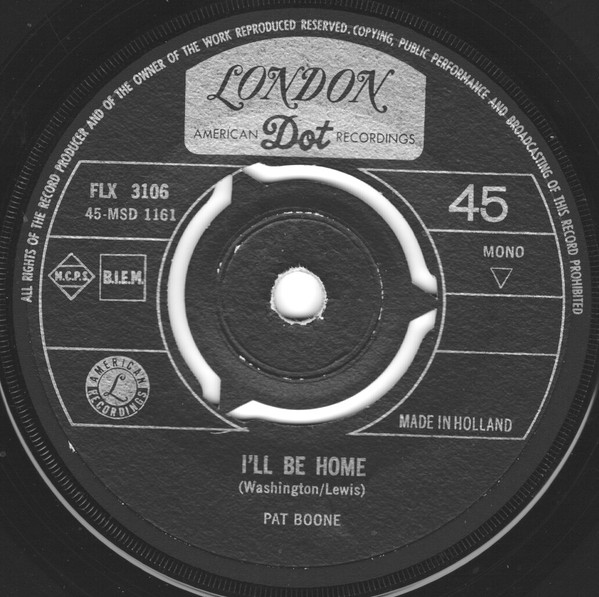 télécharger l'album Pat Boone - Ill Be Home Love Letters In The Sand