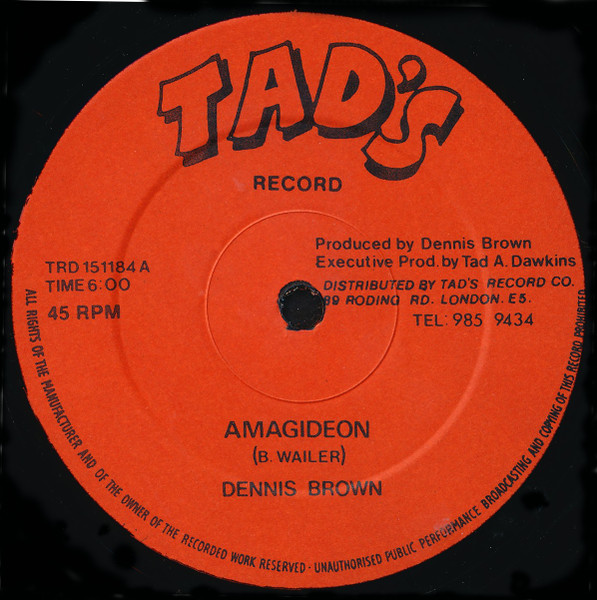 Dennis Brown – Armegedeon (1984, Vinyl) - Discogs